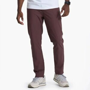 NWT Vuori Men's Meta Pant Athletic Slim Fit Chestnut Brown Size 36